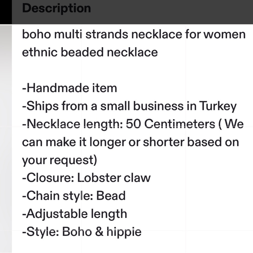 ❤️❤️❤️New Handmade Necklace ! Stunning ! New❤️❤️❤️ - Picture 8 of 8
